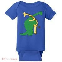 Giraffe Dinosaur Hug Love Dino Animals Safari Halloween Funny Gift Baby Bodysuit thumb 0