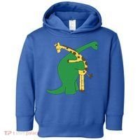 Giraffe Dinosaur Hug Love Dino Animals Safari Halloween Funny Gift Toddler Hoodie thumb 0