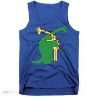 Giraffe Dinosaur Hug Love Dino Animals Safari Halloween Funny Gift Tank Top thumb 0