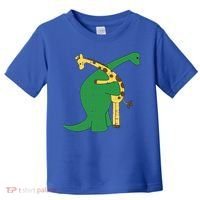 Giraffe Dinosaur Hug Love Dino Animals Safari Halloween Funny Gift Toddler T-Shirt thumb 0