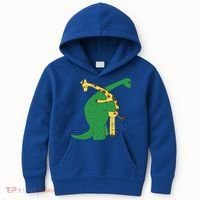 Giraffe Dinosaur Hug Love Dino Animals Safari Halloween Funny Gift Kids Hoodie thumb 0