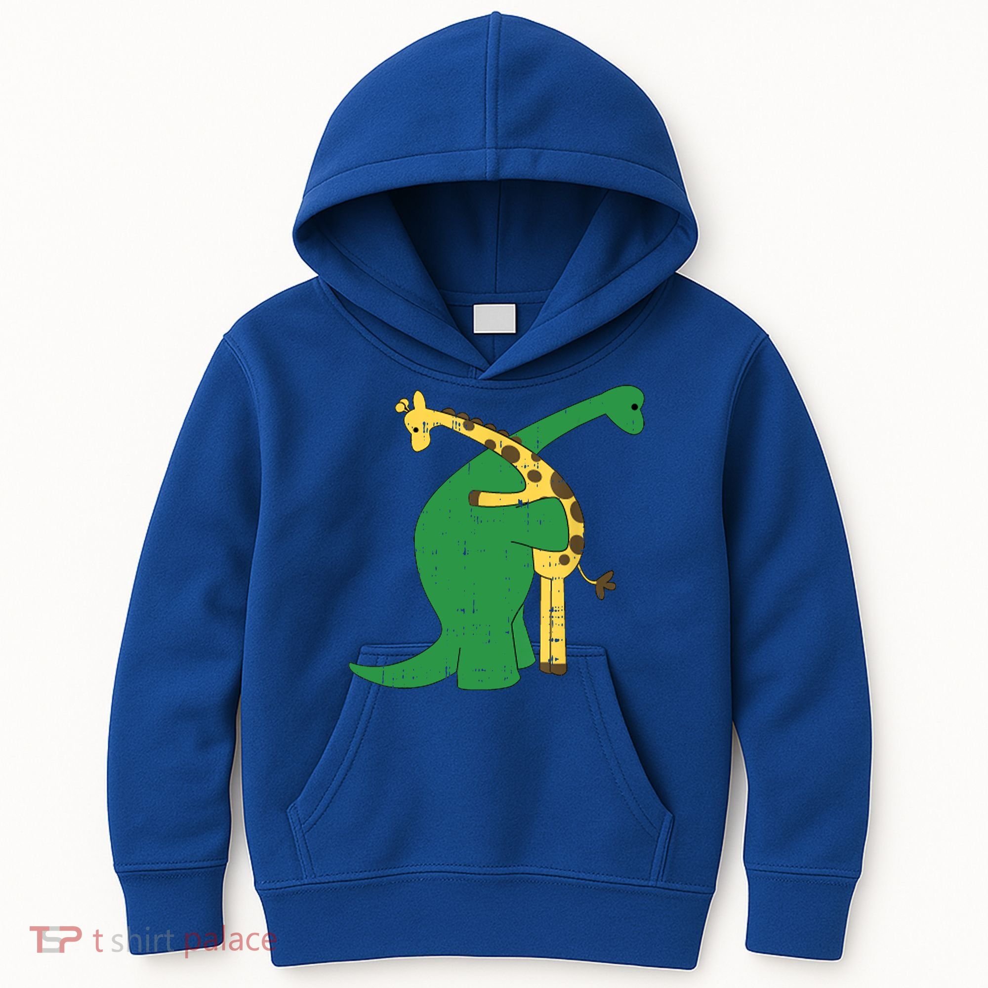Giraffe Dinosaur Hug Love Dino Animals Safari Halloween Funny Gift Kids Hoodie