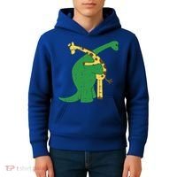 Giraffe Dinosaur Hug Love Dino Animals Safari Halloween Funny Gift Kids Hoodie thumb 4
