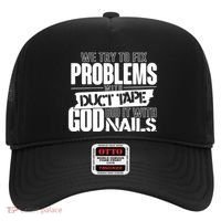 God Did It With Nails Christian Message Hat thumb 0