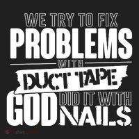 God Did It With Nails Christian Message Hat thumb 2