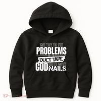 God Did It With Nails Christian Message Kids Hoodie thumb 0