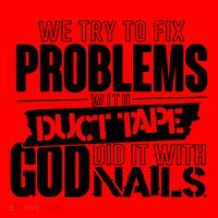 God Did It With Nails Christian Message Santa Hat thumb 1