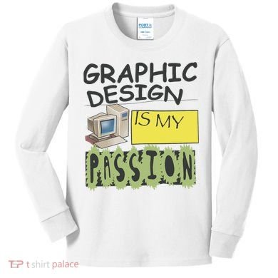 Graphic Design Is My Passion Kids Long Sleeve Shirt
