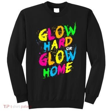 Glow Design In Bright Colors 80s Theme Sweatshirt