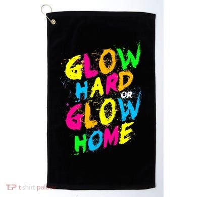 Glow Design In Bright Colors 80s Theme Golf Towel
