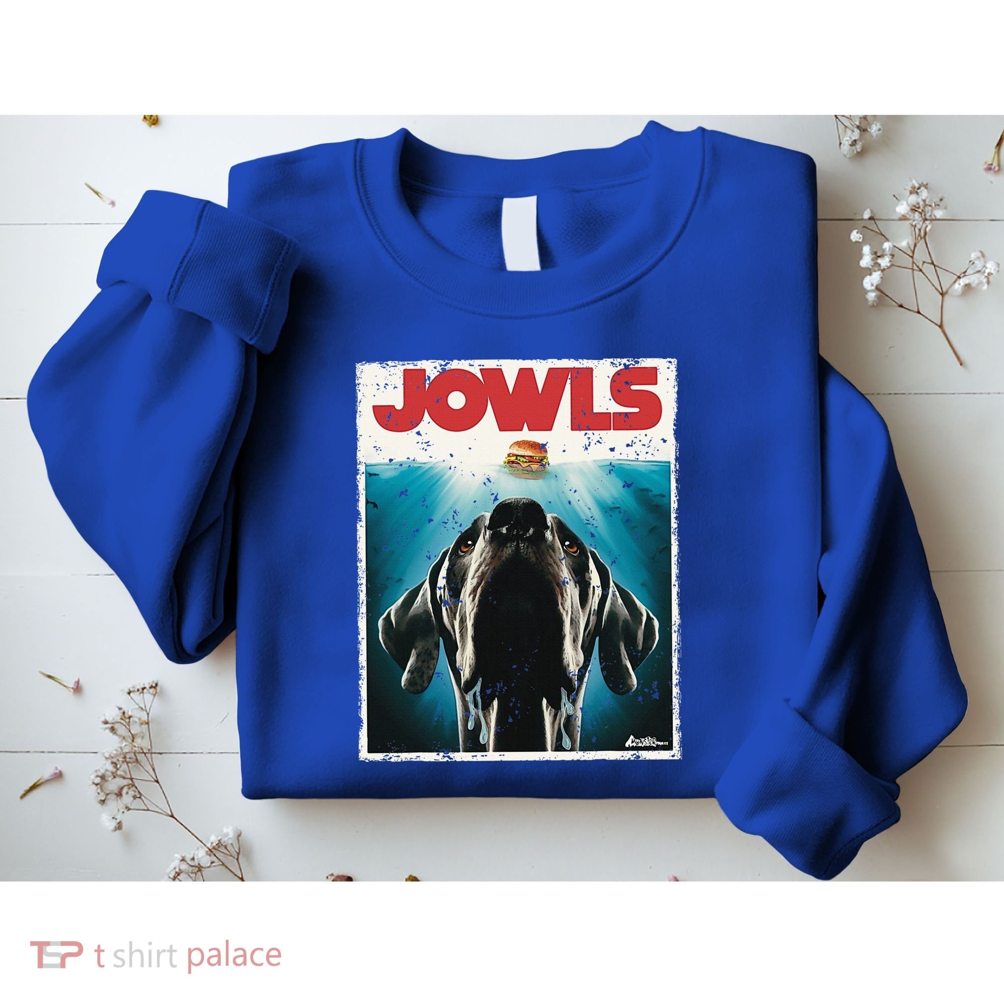 Great Dane Jowls Paws Top Drooling Dog Mom Sweatshirt