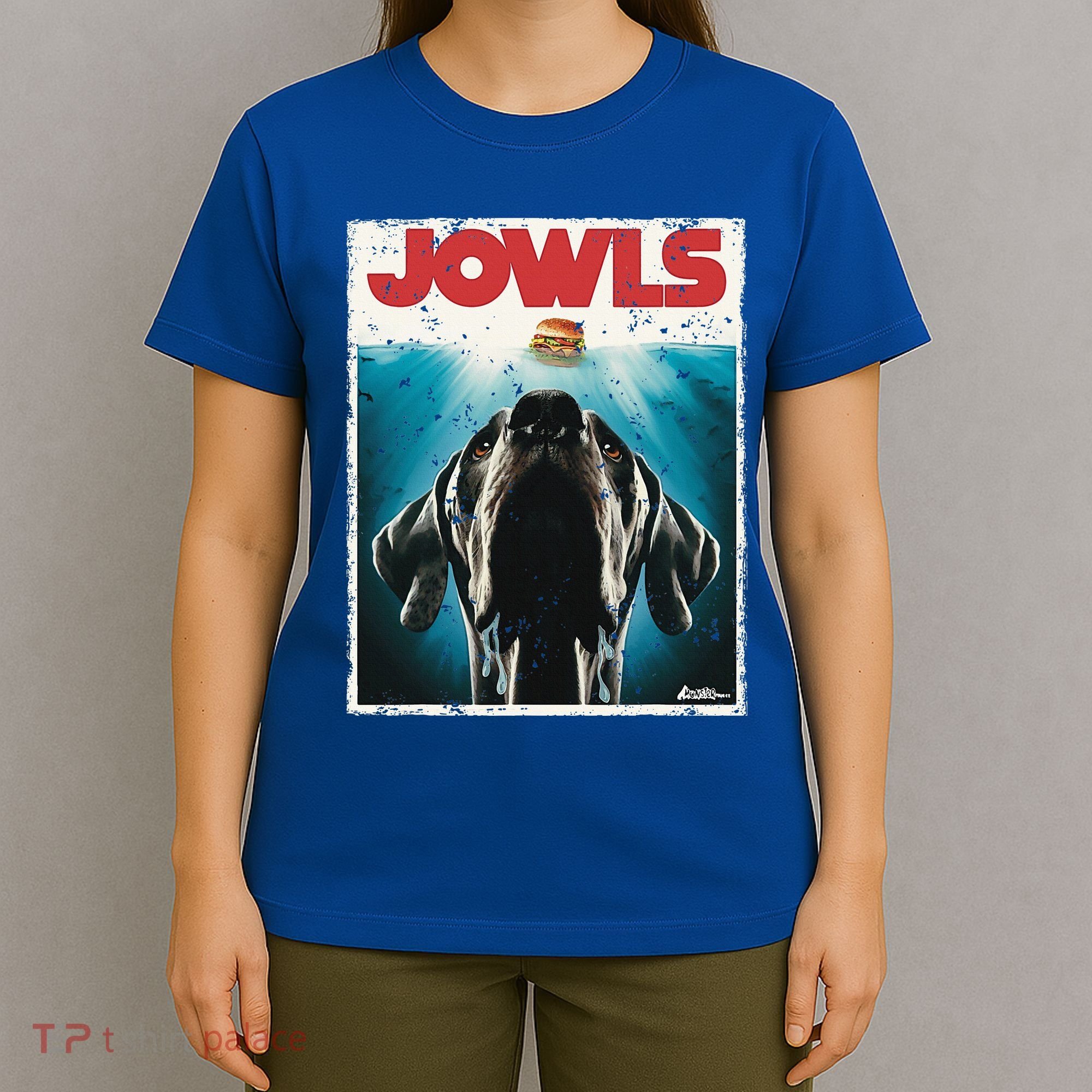 Great Dane Jowls Paws Top Drooling Dog Mom T-Shirt
