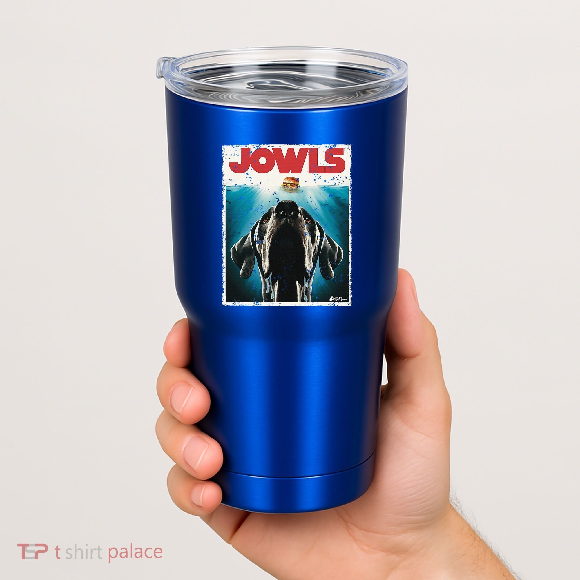 Great Dane Jowls Paws Top Drooling Dog Mom Tumbler