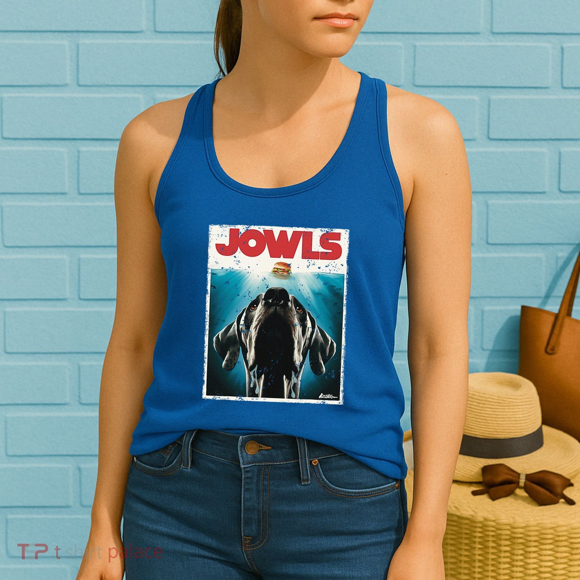 Great Dane Jowls Paws Top Drooling Dog Mom Women's Tank Top