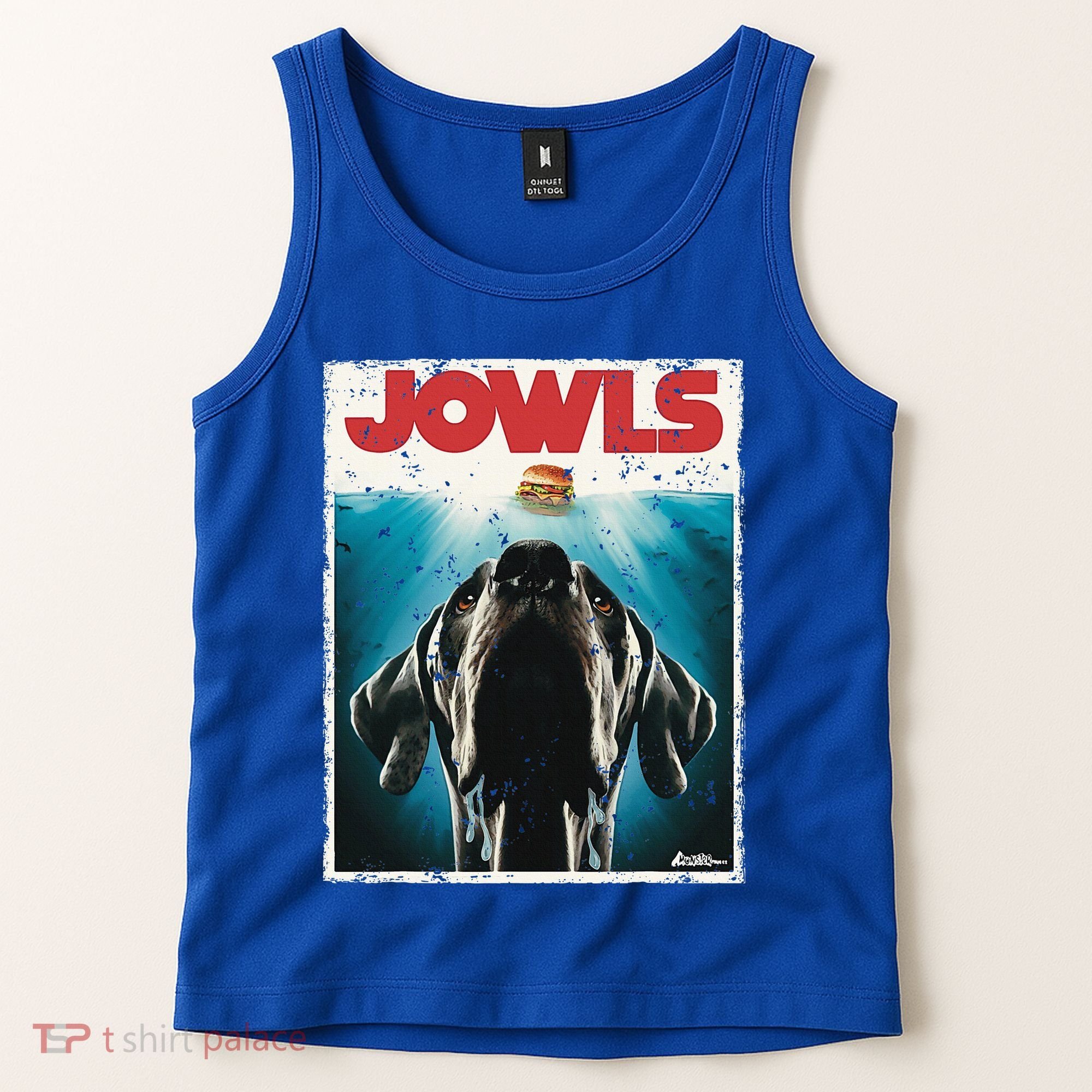Great Dane Jowls Paws Top Drooling Dog Mom Tank Top