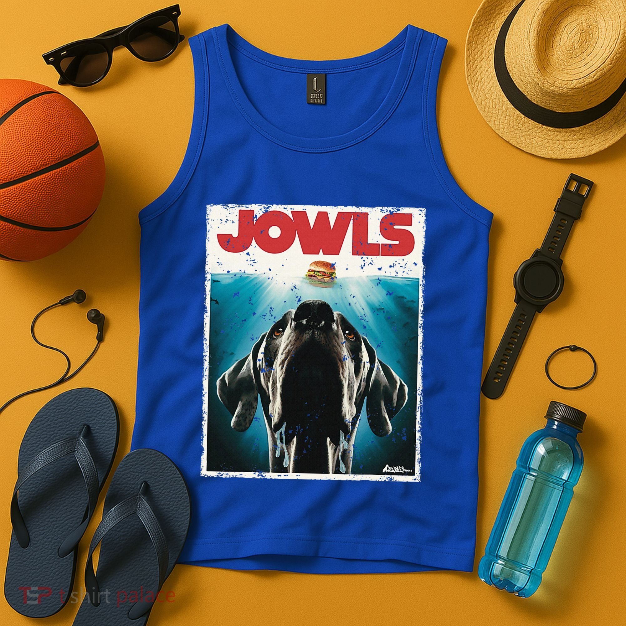 Great Dane Jowls Paws Top Drooling Dog Mom Tank Top