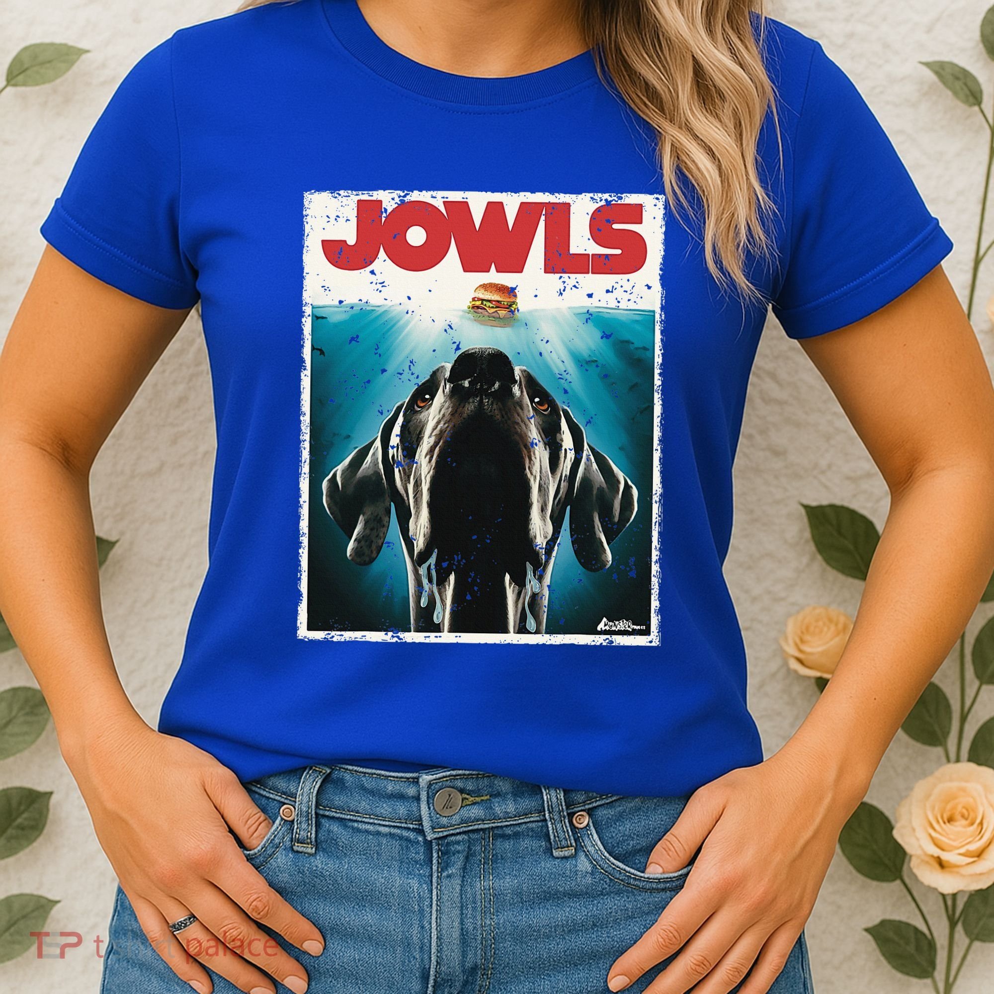 Great Dane Jowls Paws Top Drooling Dog Mom Women's T-Shirt