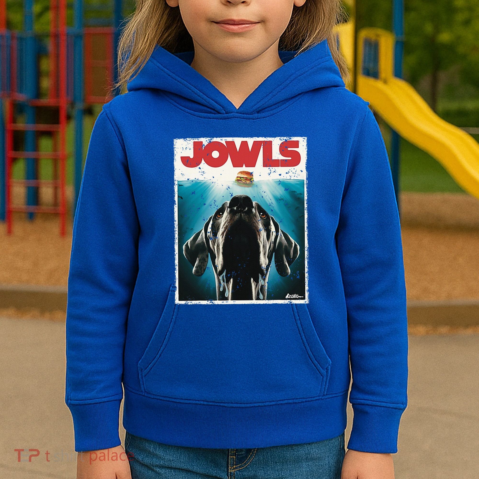 Great Dane Jowls Paws Top Drooling Dog Mom Kids Hoodie
