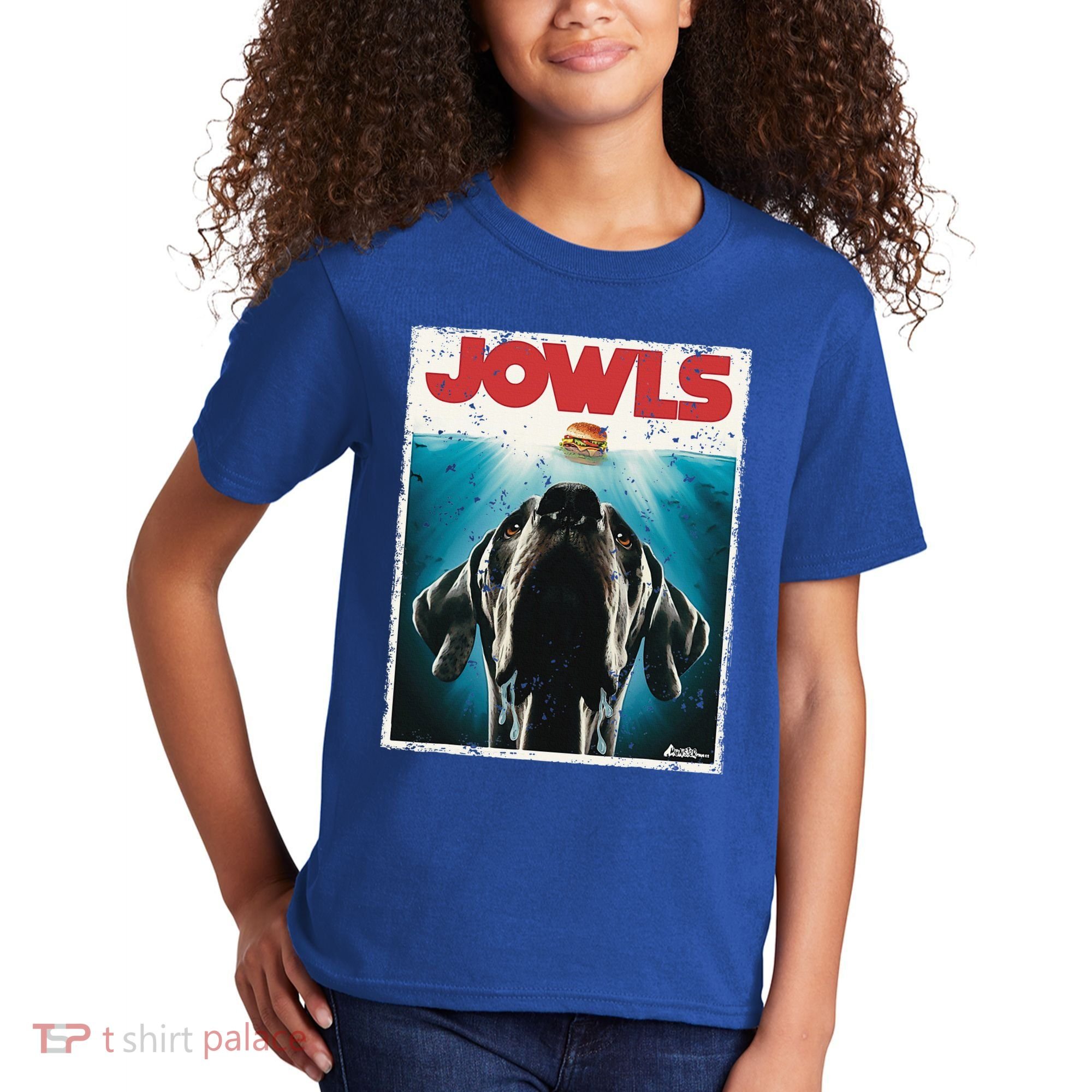 Great Dane Jowls Paws Top Drooling Dog Mom Kids T-Shirt