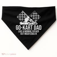 GoKart Dad Kart Racing GoCart Karting Gift For Daddy USA-Made Doggie Bandana thumb 0