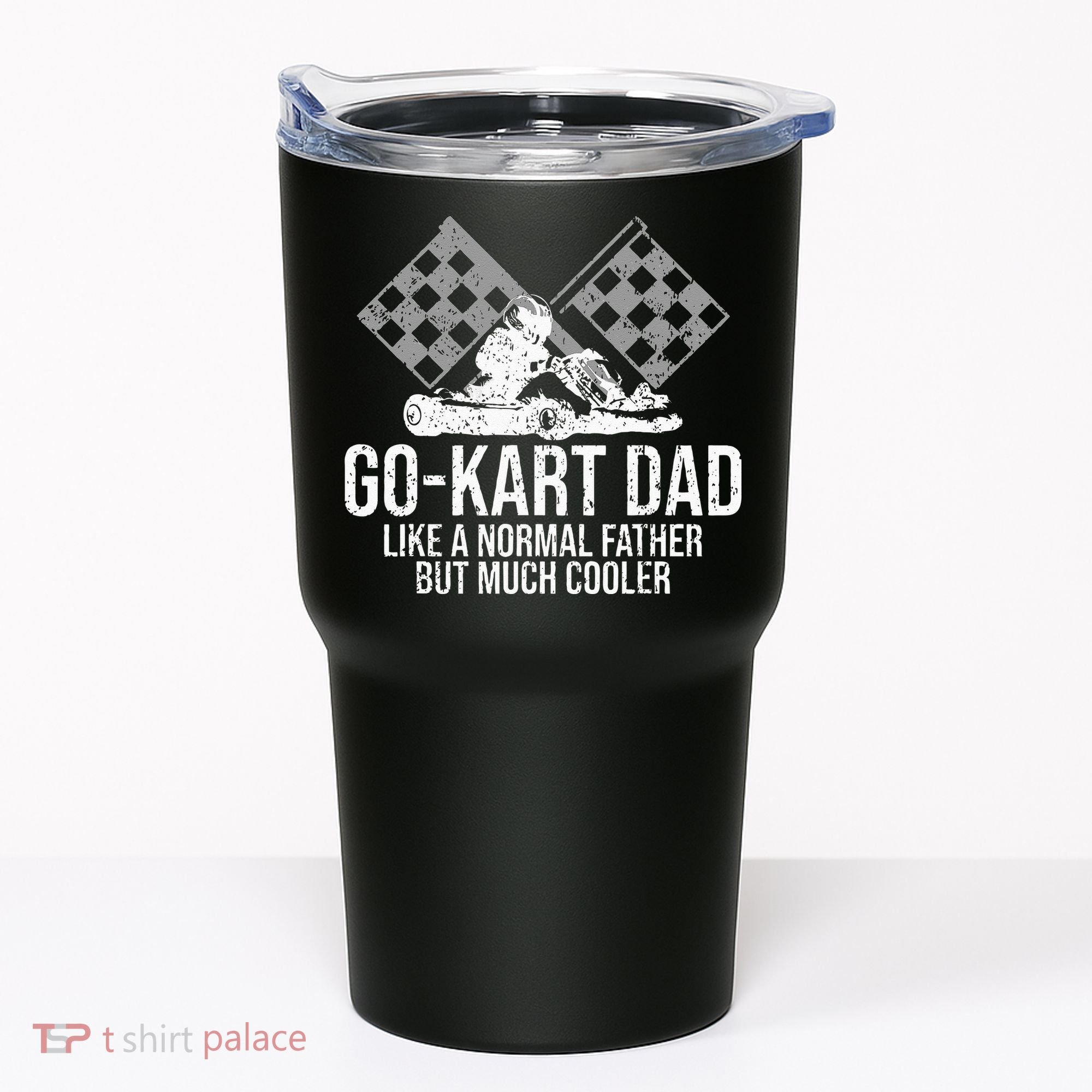 GoKart Dad Kart Racing GoCart Karting Gift For Daddy Tumbler