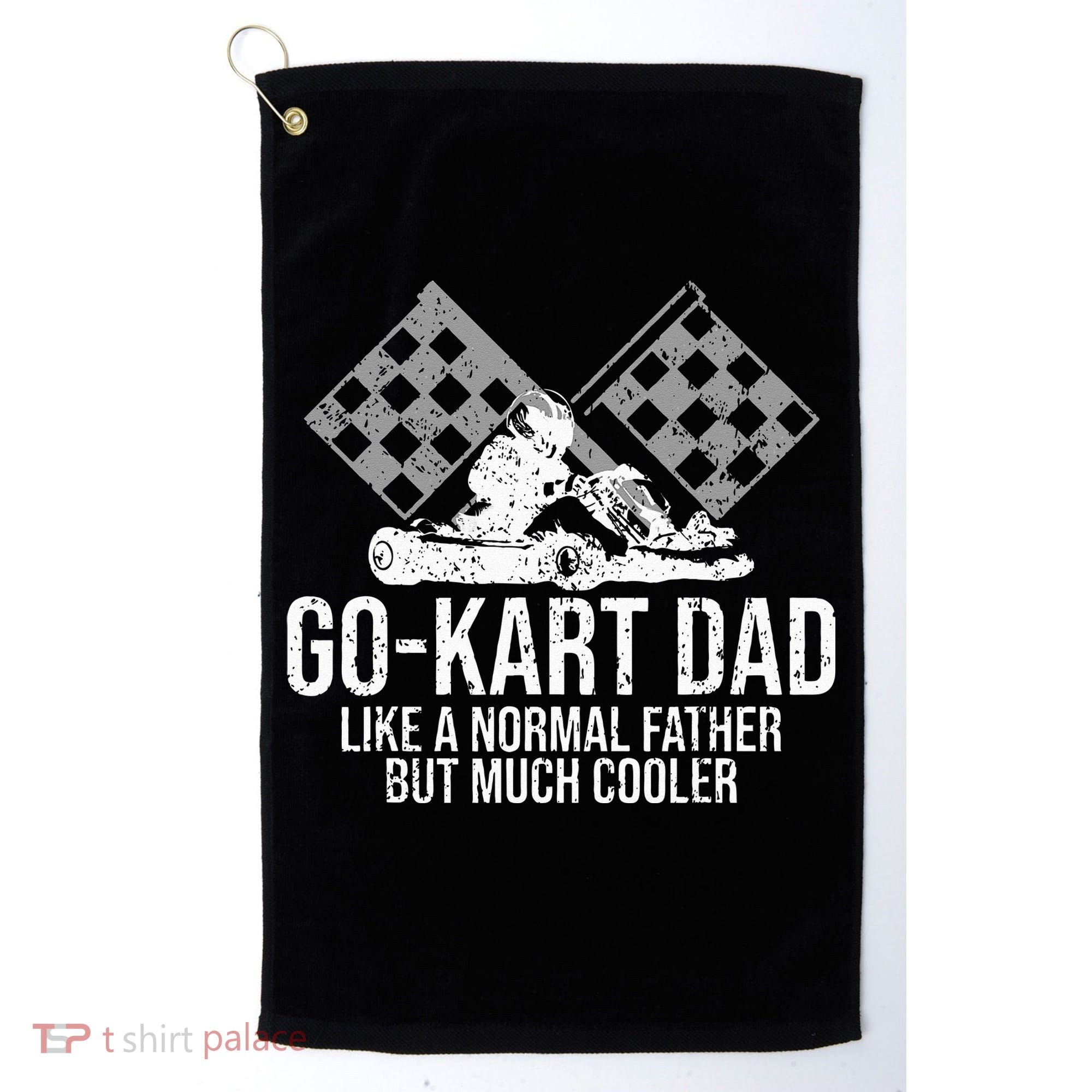 GoKart Dad Kart Racing GoCart Karting Gift For Daddy Golf Towel