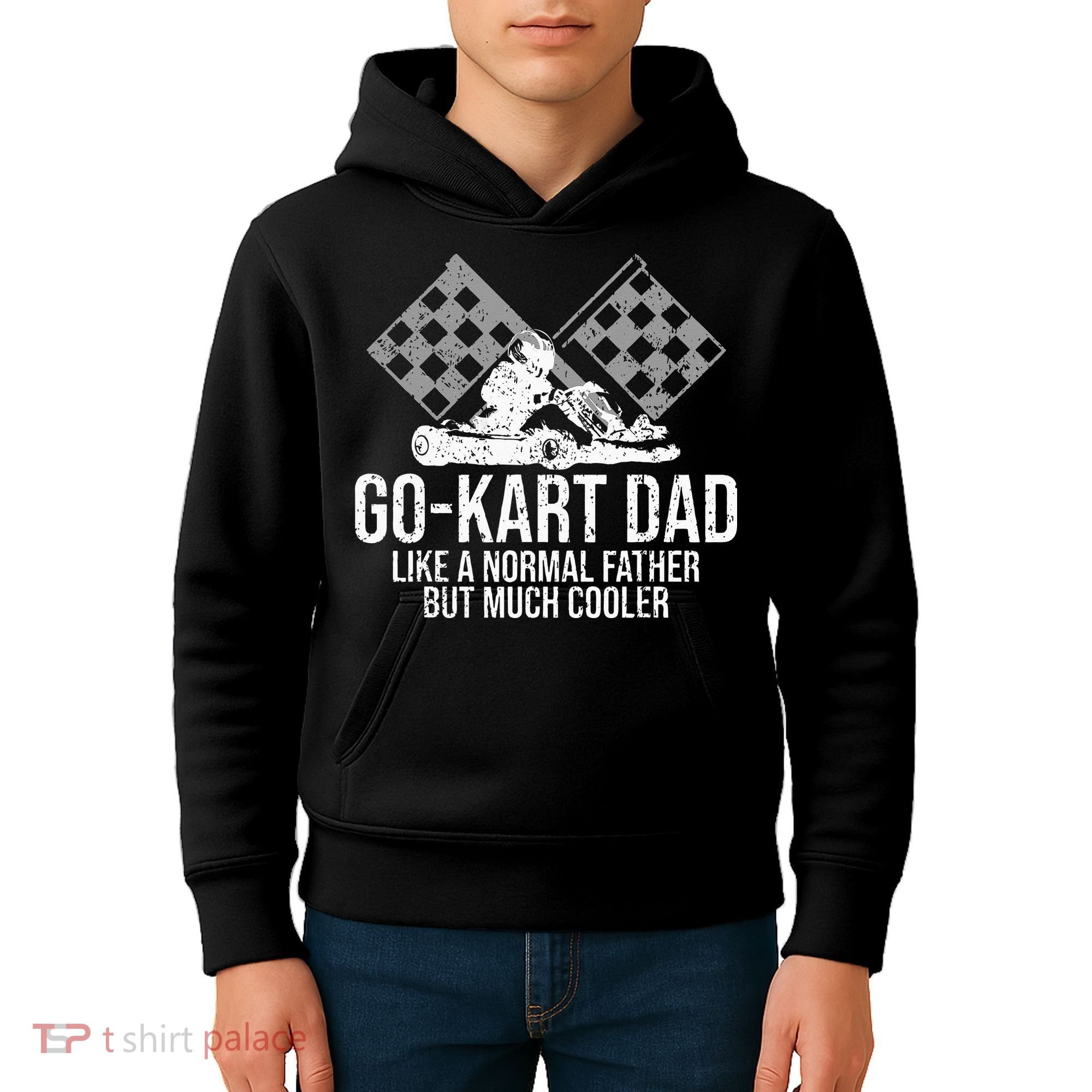GoKart Dad Kart Racing GoCart Karting Gift For Daddy Kids Hoodie