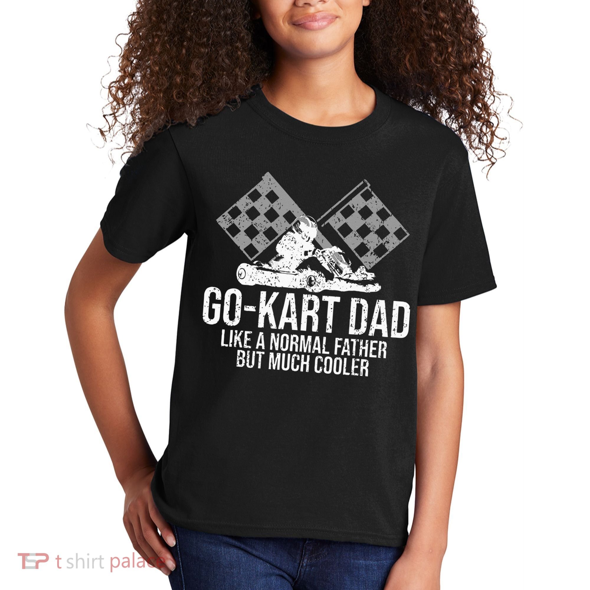 GoKart Dad Kart Racing GoCart Karting Gift For Daddy Kids T-Shirt
