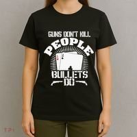 Guns Don't Kill People - Bullets Do - Novelty Poker T-Shirt thumb 4