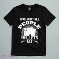 Guns Don't Kill People - Bullets Do - Novelty Poker T-Shirt thumb 5