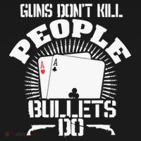 Guns Don't Kill People - Bullets Do - Novelty Poker Women's Hoodie thumb 2