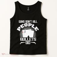 Guns Don't Kill People - Bullets Do - Novelty Poker Tank Top thumb 2