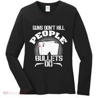 Guns Don't Kill People - Bullets Do - Novelty Poker Women's Long Sleeve Shirt thumb 0