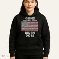 Guns Don't Kill People Biden Does 13 American Heroes Hoodie thumb 5