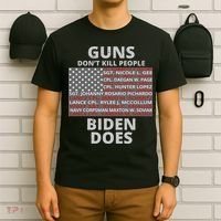 Guns Don't Kill People Biden Does 13 American Heroes T-Shirt thumb 6