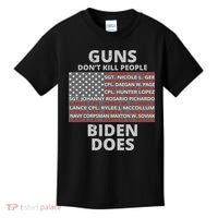 Guns Don't Kill People Biden Does 13 American Heroes Kids T-Shirt thumb 0