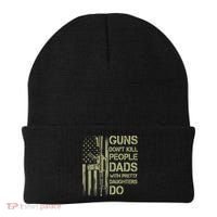 Guns Don't Kill People Dads With Pretty Daughters Humor Dad Beanie thumb 0