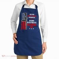 Guns Dont Kill People Dads With Pretty Daughters Apron thumb 2