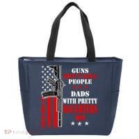 Guns Dont Kill People Dads With Pretty Daughters Tote Bag thumb 0