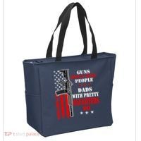Guns Dont Kill People Dads With Pretty Daughters Tote Bag thumb 2