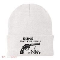Guns Don’T Kill People I Kill People Beanie thumb 0