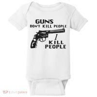 Guns Don’T Kill People I Kill People Baby Bodysuit thumb 0