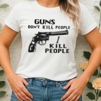 Guns Don’T Kill People I Kill People Women's T-Shirt thumb 2
