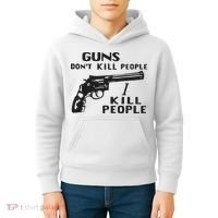 Guns Don’T Kill People I Kill People Kids Hoodie thumb 4