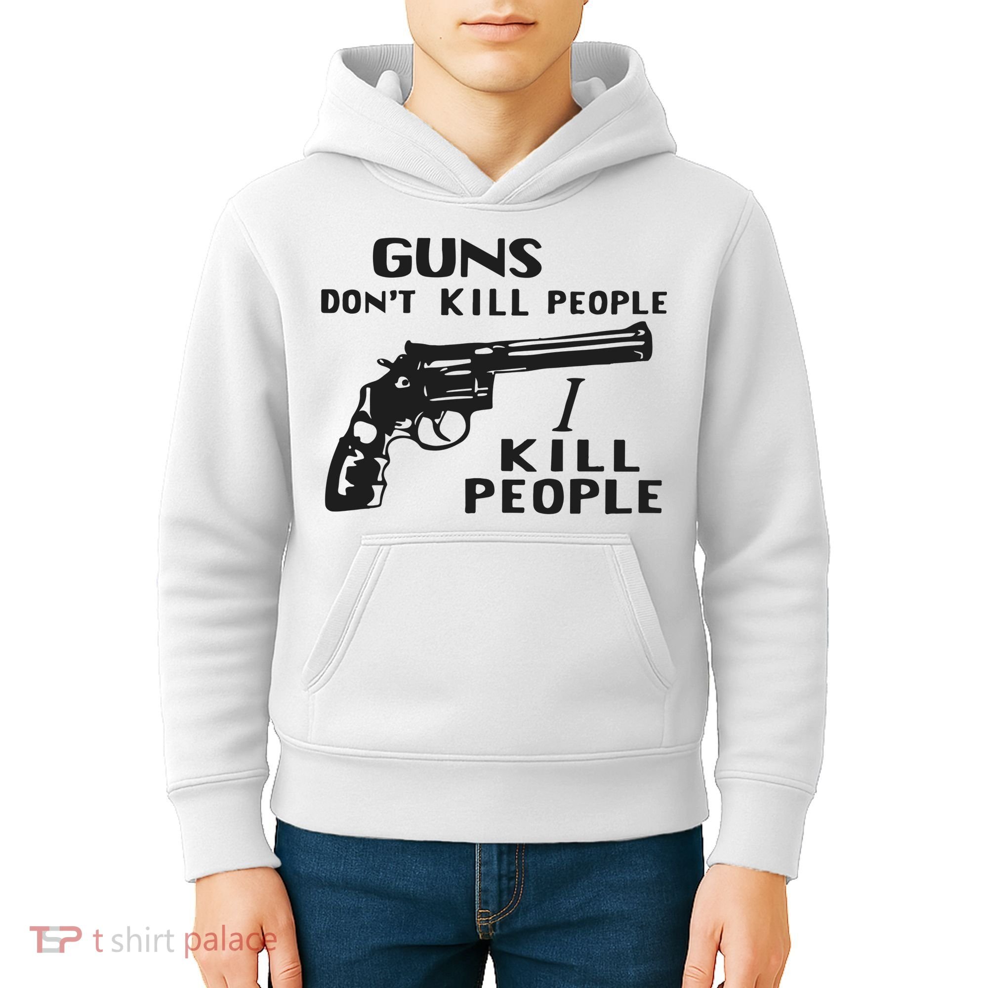 Guns Don’T Kill People I Kill People Kids Hoodie