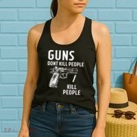 Guns Dont Kill People I Do Women's Tank Top thumb 2
