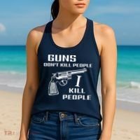Guns Dont Kill People I Do Women's Tank Top thumb 2