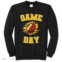 Game Day Kick Off Football Black And Yellow Team Fan Sweatshirt thumb 0