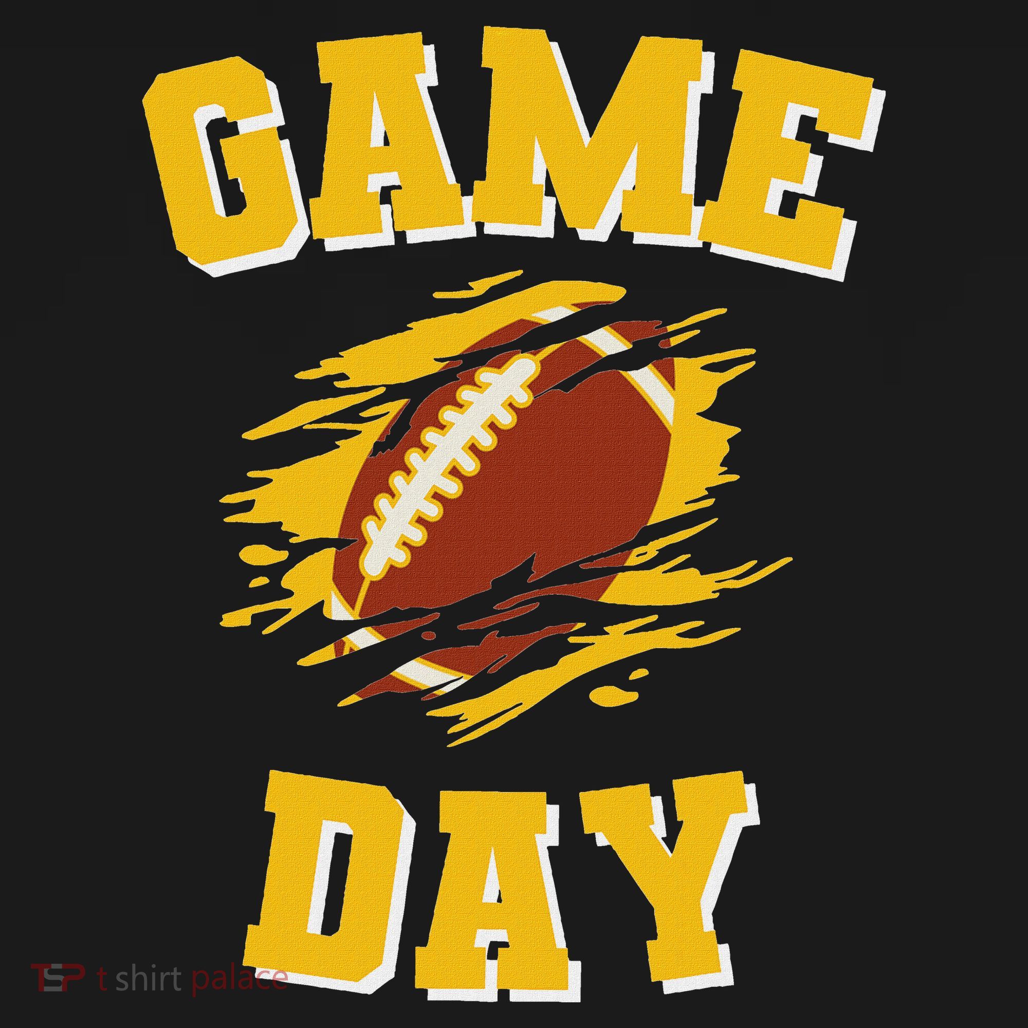 Game Day Kick Off Football Black And Yellow Team Fan Women's Hoodie