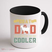 Goat Dad Like A Regular Dad But Cooler Coffee Mug thumb 1